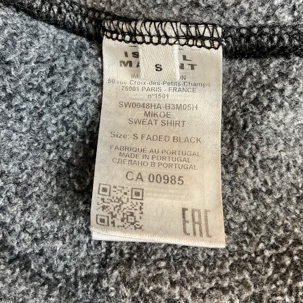Men's Isabel Marant Mikoe Embroidered Sweatshirt Pullover, Black - Size S - Picture 7 of 10